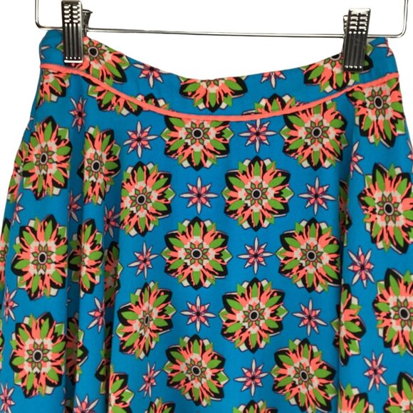 Flying Tomato Skirt Size Small Floral Print A-line‎ Mini  Blue & Pink - Picture 3 of 7
